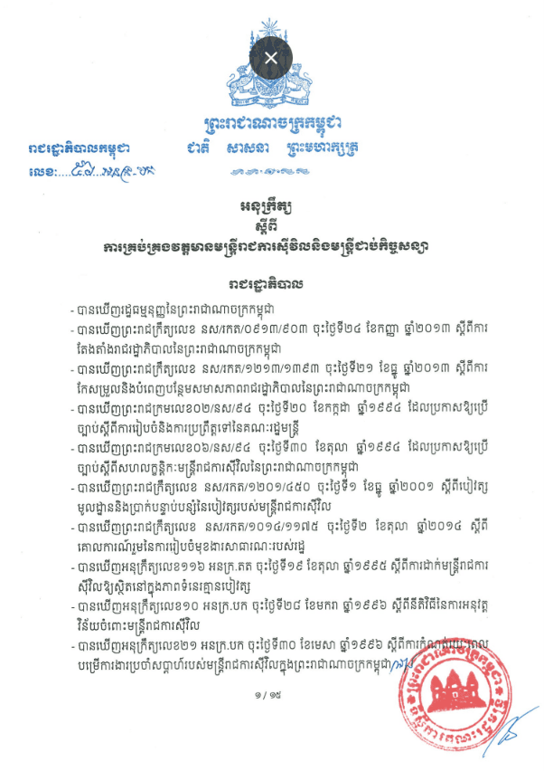 Sub decree document
