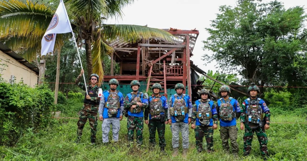 AOT ចុះសង្កេតការណ៍ផ្ទៀងផ្ទាត់ និងរាយការណ៍នៅចំណុចផ្ទះប្រជាជនស៊ីវិលចំនួន ១១៤ខ្នង ដែលរងផលប៉ះពាល់ទាំងស្រុង នៅក្នុងភូមិតេជោមរកត