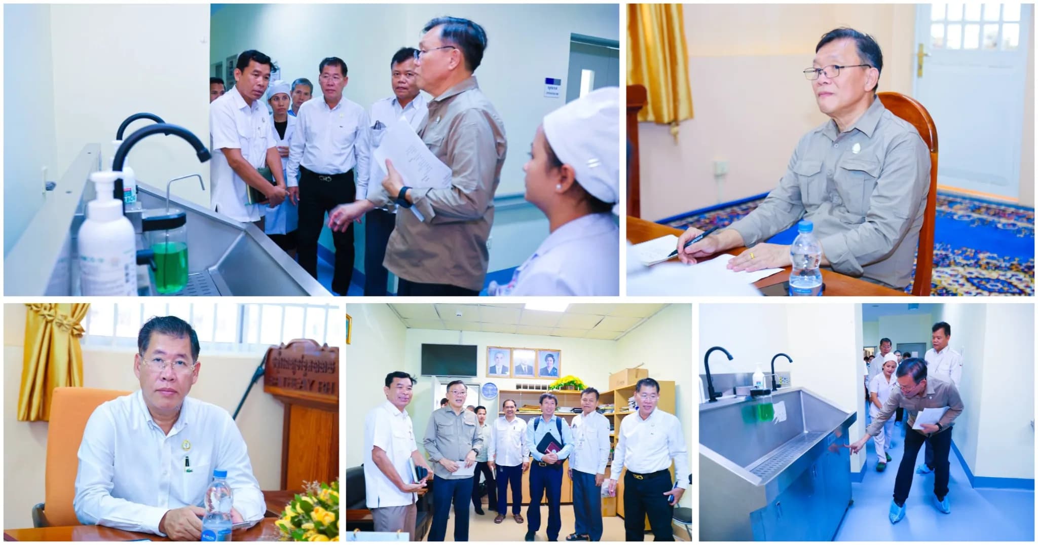 ឯកឧត្តម ស៊ិក ប៊ុនណា អញ្ជើញដឹកនាំក្រុមការងារចុះពិនិត្យ និងណែនាំការងារបច្ចេកទេស នៅមន្ទីរពេទ្យបង្អែកបាធាយ ខេត្តកំពង់ចាម