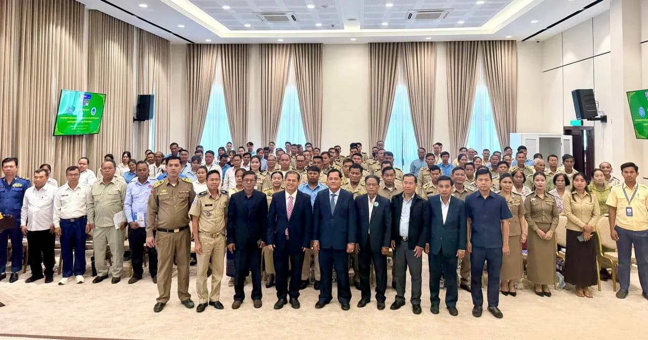 សិក្ខាសាលាផ្សព្វផ្សាយស្តីពីការអនុវត្តរបបសន្តិសុខសង្គម ហានិភ័យការងារ និងផ្នែកថែទាំសុខភាព សម្រាប់បុគ្គលក្នុងវិស័យសាធារណៈ នៅខេត្តឧត្តរមានជ័យ