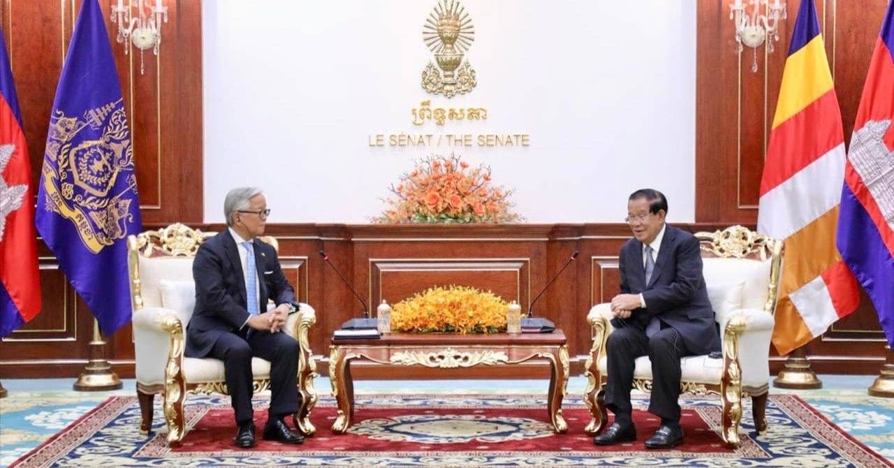 សម្តេចតេជោ ហ៊ុន សែន ថ្លែងអំណរគុណ ដល់ឯកអគ្គរាជទូតជប៉ុន ដែលចូលរួមចំណែកនៅក្នុងការលើកស្ទួយនូវទំនាក់ទំនងទ្វេភាគី រវាងកម្ពុជា និងជប៉ុនឲ្យកាន់តែរឹងមាំ