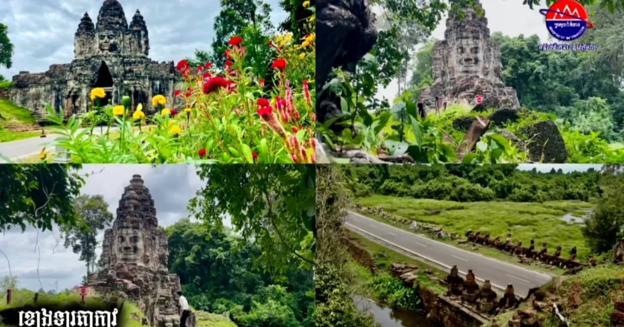 វីដេអូ៖ សម្រស់ខ្លោងទ្វារតាកាវ នារដូវកាលបៃតង