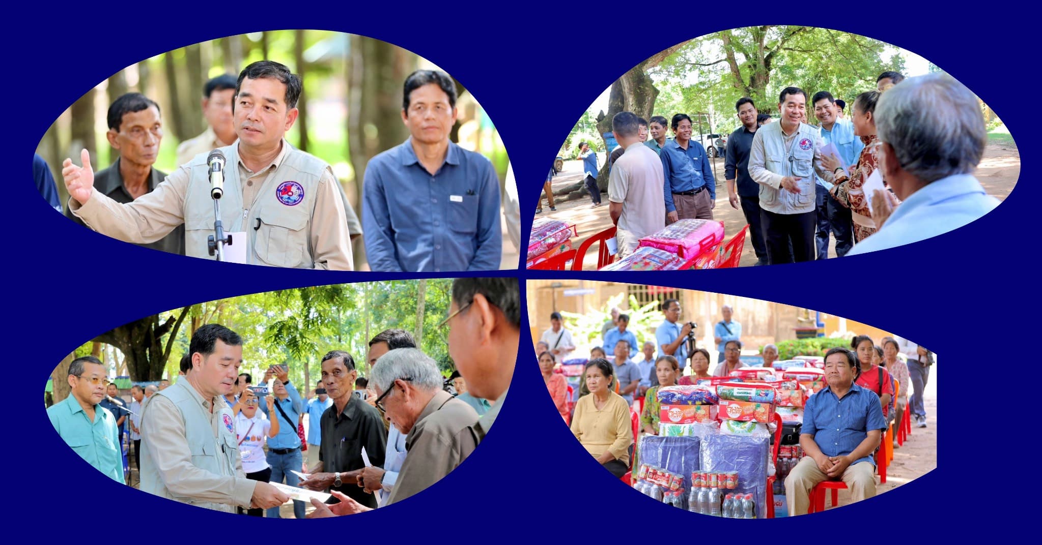 អភិបាលខេត្តកំពង់ចាម អញ្ជើញនាំយកអំណោយសម្ដេចមហាបវរធិបតី នាយករដ្ឋមន្ត្រី ផ្ដល់ជូនពលរដ្ឋដែលត្រូវរុះរើផ្ទះ គេចពីការបាក់ច្រាំងទន្លេ នៅស្រុកស្រីសន្ធរ
