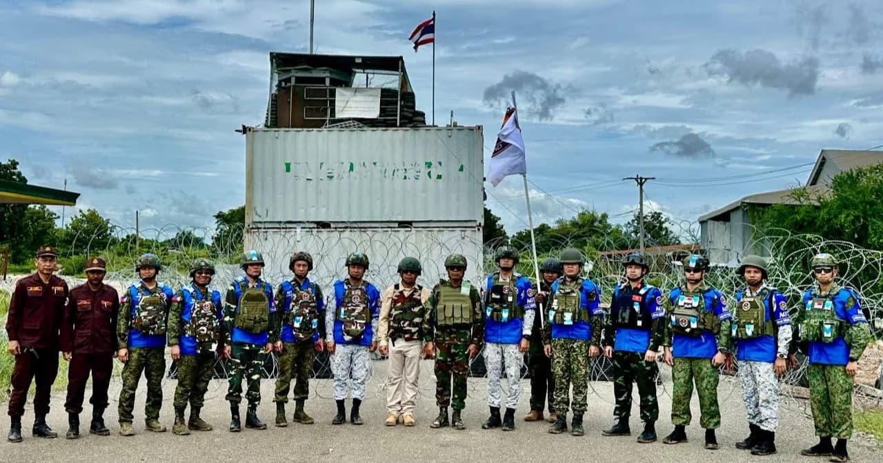 AOT ចុះសង្កេតការណ៍ផ្ទៀងផ្ទាត់ រាយការណ៍ និងត្រួតពិនិត្យការដាក់ពង្រាយទូកុងតឺន័រកាន់កាប់ដោយខុសច្បាប់របស់យោធាថៃ នៅទីតាំងចំនួន ១៤ នៅច្រកបឹងត្រកួន